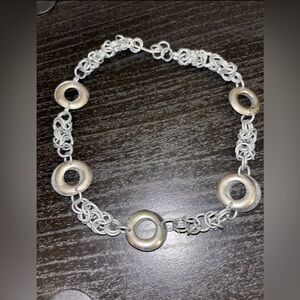 Silver Grunge Chain Necklace